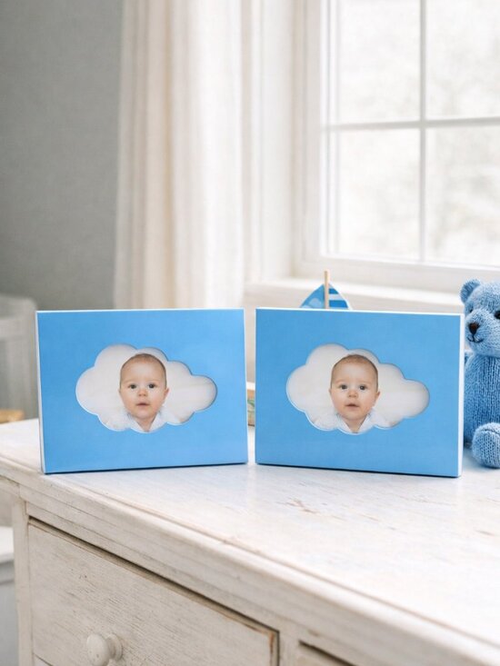 ❤️ Animal wall art for Nursery | set of 3 wall art prints  Set of 2 Blue Cloud Nursery Photo Frames 6x4 Glossy Baby Decor